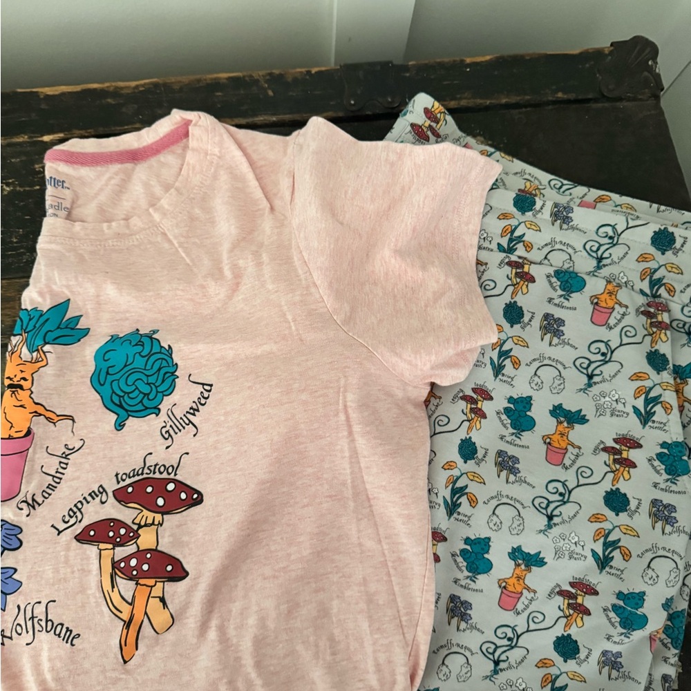 Vera Bradley Herbology, Harry Potter Tee and Floral Pajama Pants Set